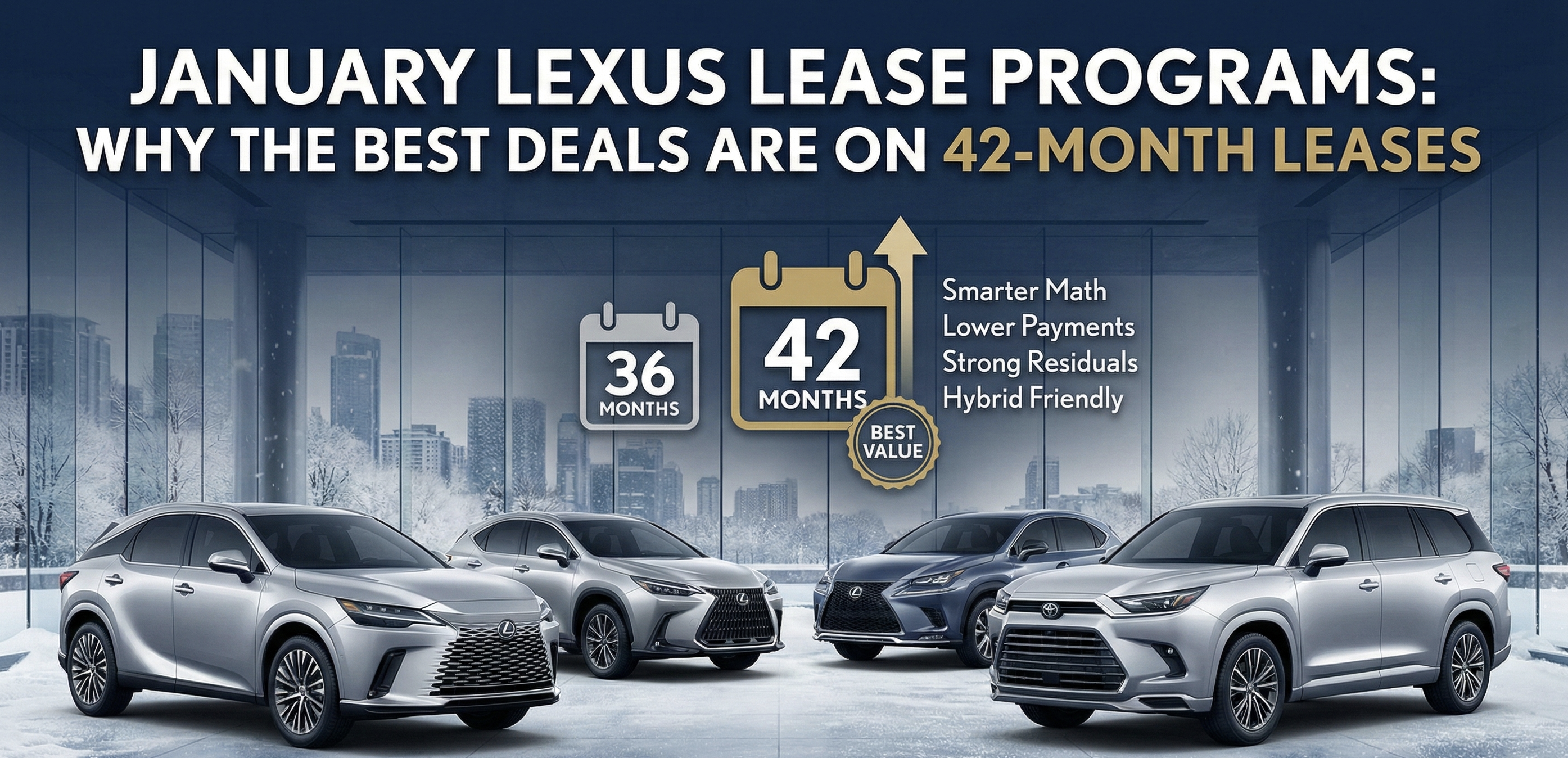 January Lexus Lease Programs: Why the Best Deals Are on 42-Month Leases