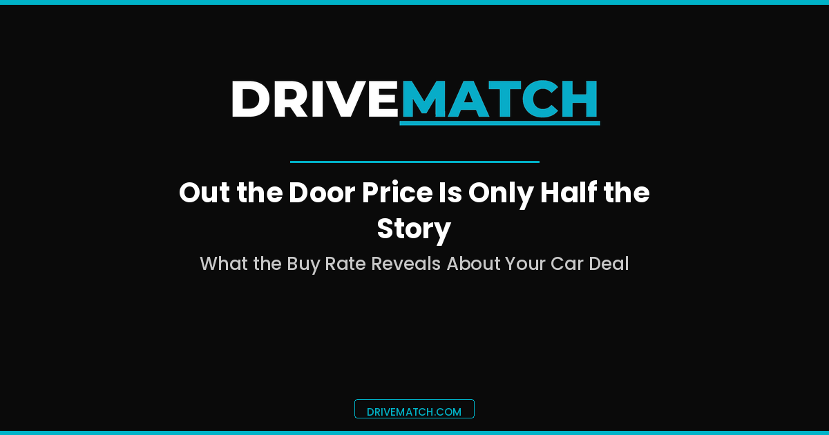 The "Out the Door Price" Is Only Half the Story... What the "Buy Rate" Reveals About Your Car Deal!